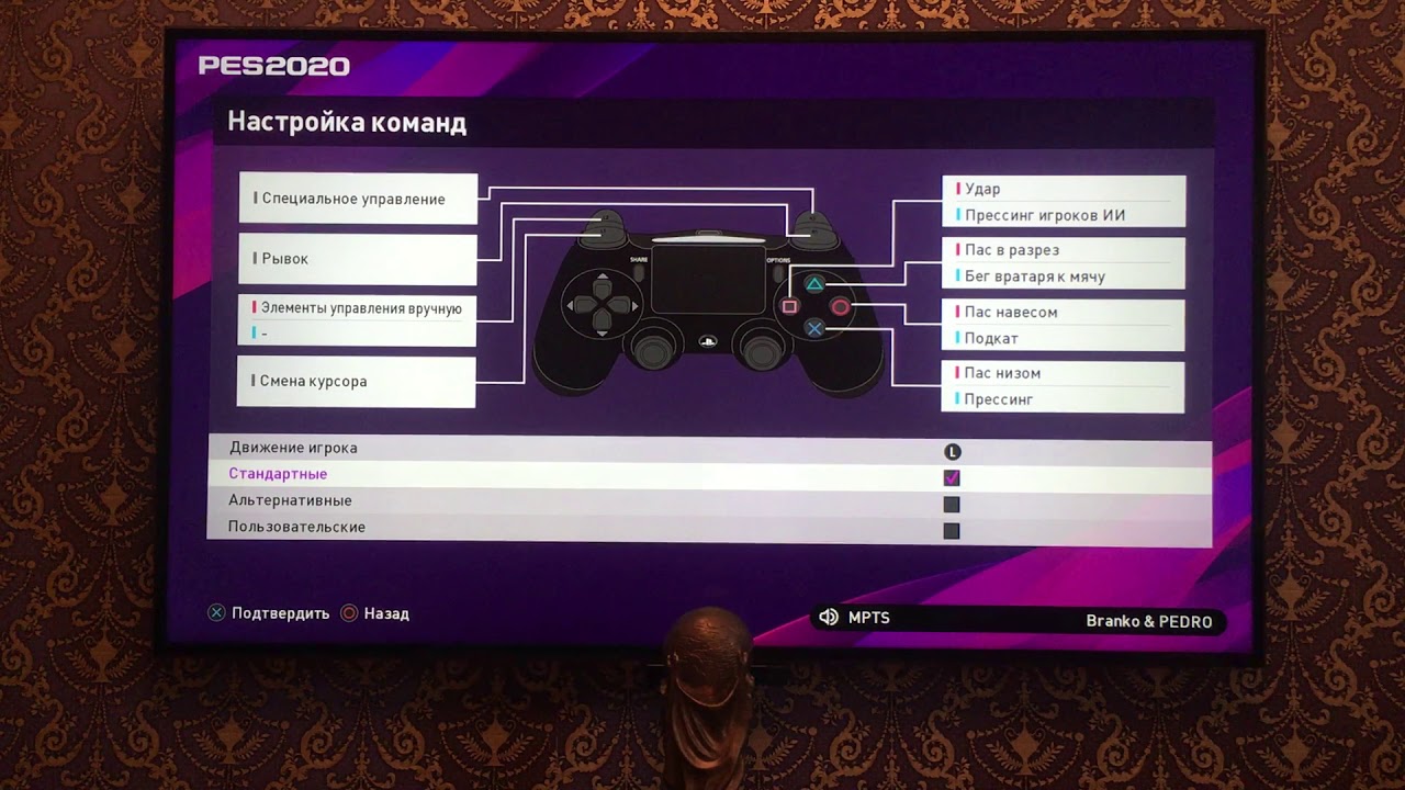 Гайд по управлению PES 2020