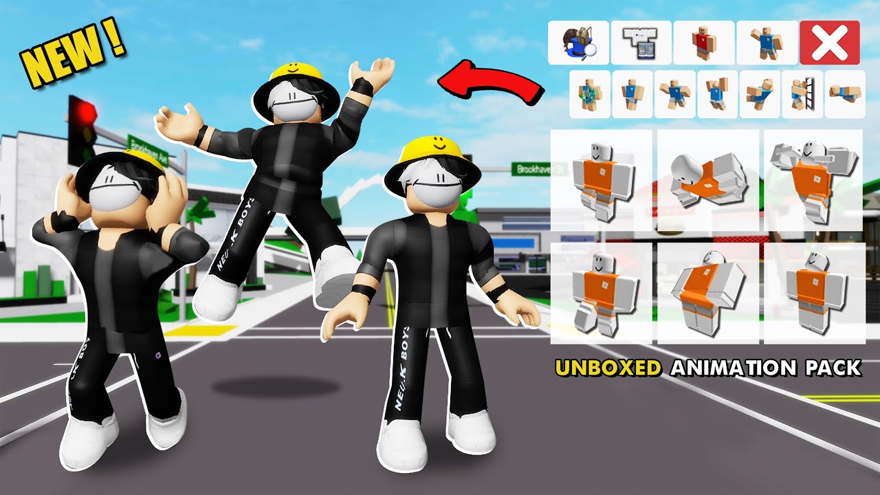 NEW!! SECRET ANIMATION PACK (UNBOXED) In Brookhaven ID/CODE - Roblox