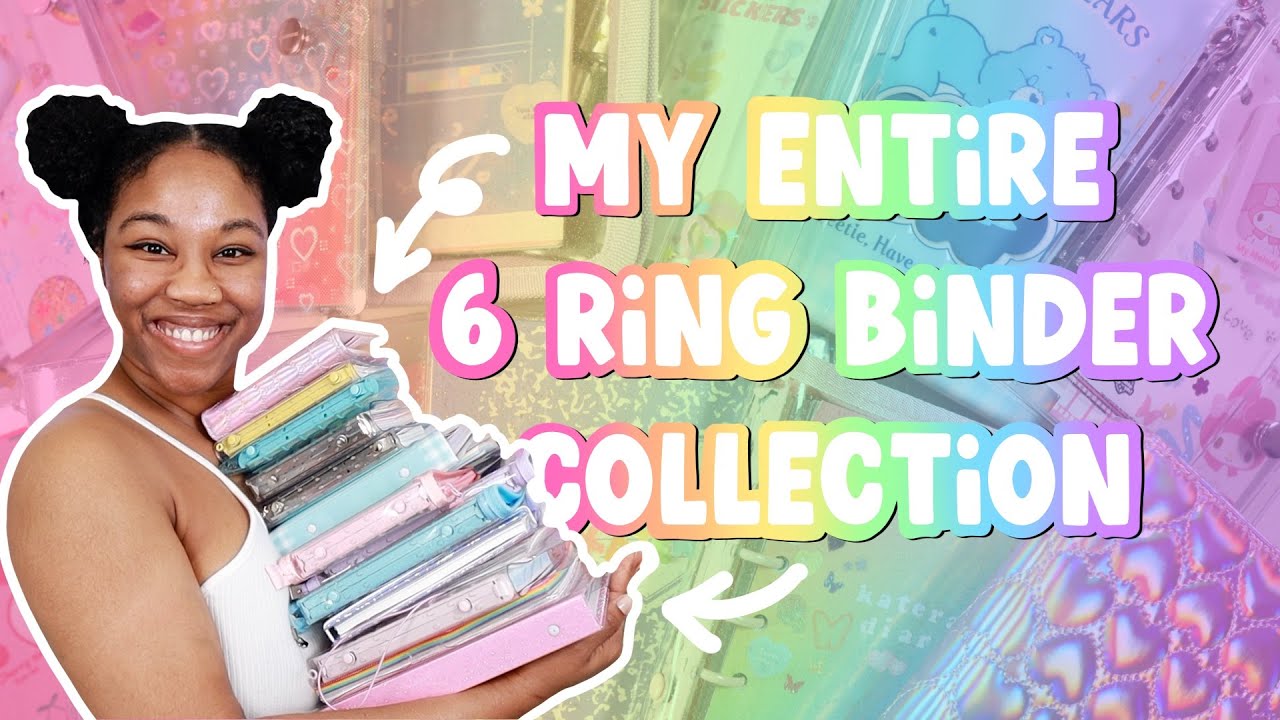 My 6 ring binder collection revealed! 🌈😮 + some of my favorite journal spreads!