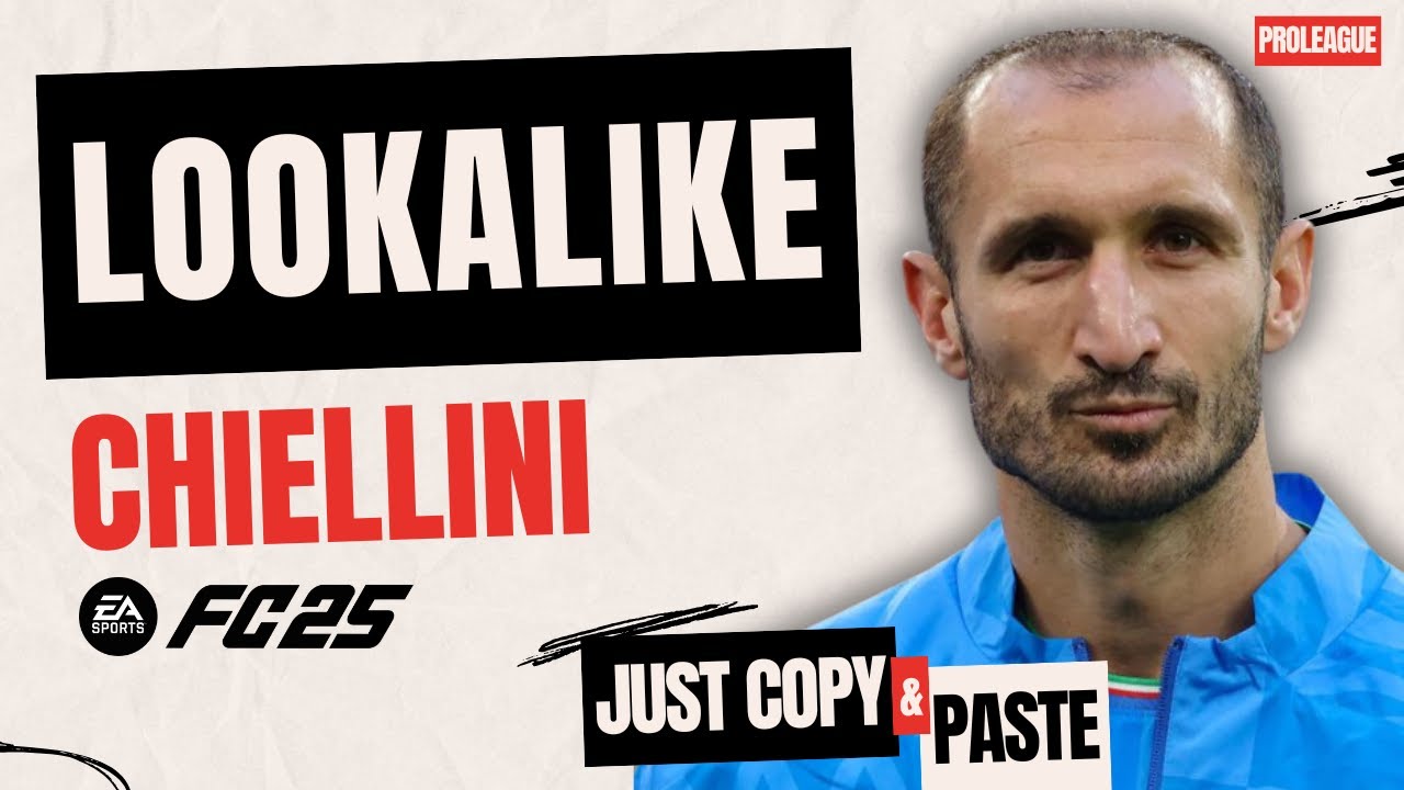 Chiellini Face Creation in EA FC 25 - Pro Club & Career Mode Tutorial