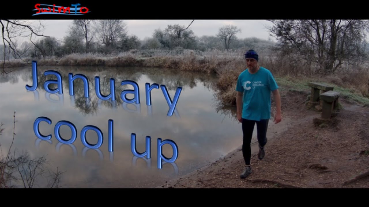 January cool up. Winter cold open water swim.