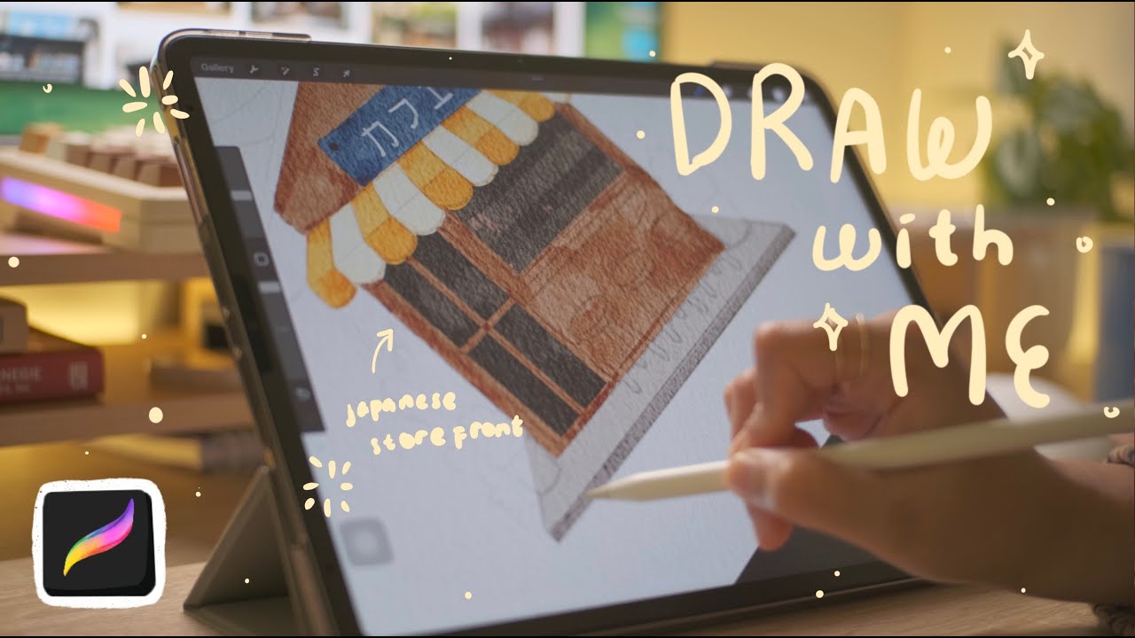 Draw with Me : exploring a new watercolor brush 🍂