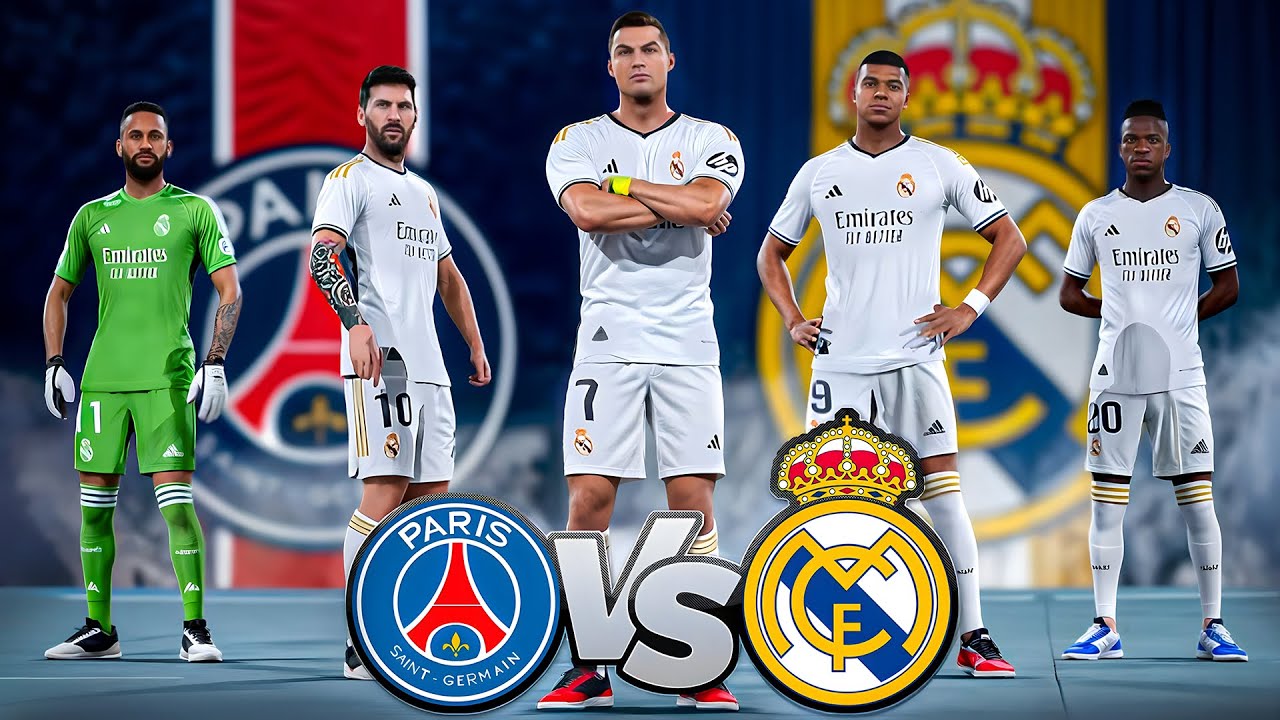 FIFA VOLTA - RONALDO, MESSI, VINI JR, GK NEYMAR, MBAPPE ALL STARS | REAL MADRID vs PSG l PS5