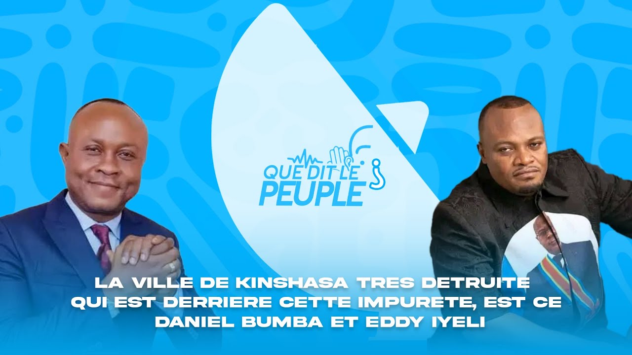 La ville de Kinshasa très détruite qui est derrière cette impureté est ce Daniel Bumba et Eddy iyeli