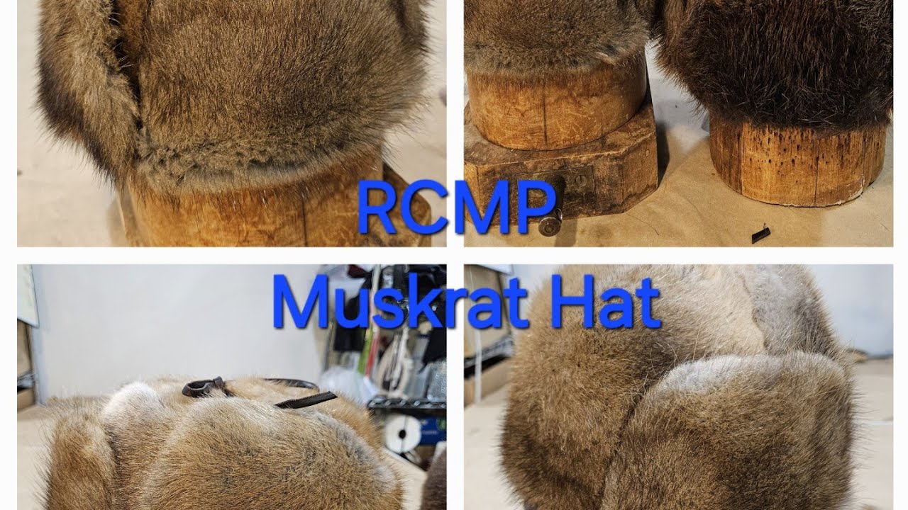 RCMP Trooper Mountie Muskrat Hat  how to make a fur hat