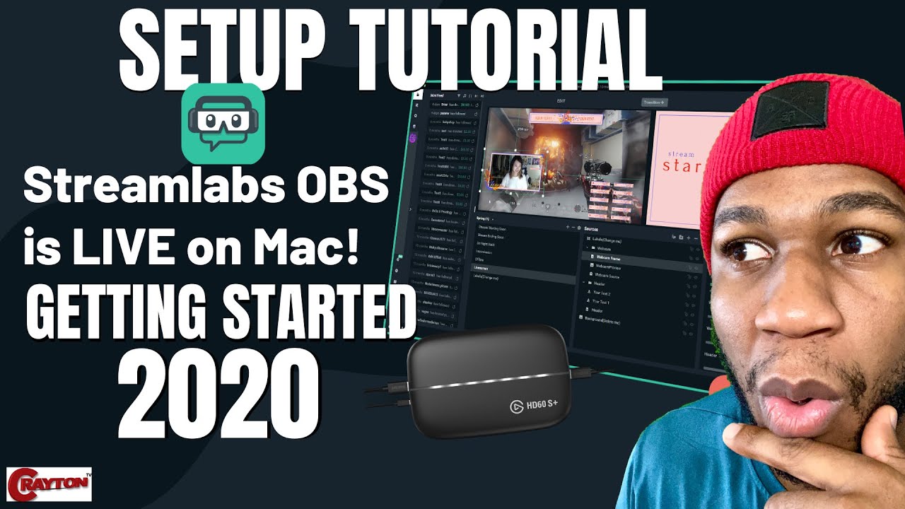 Streamlabs OBS Tutorial on Mac ( NEW 2020 ) Tutorial | Crayton Tv