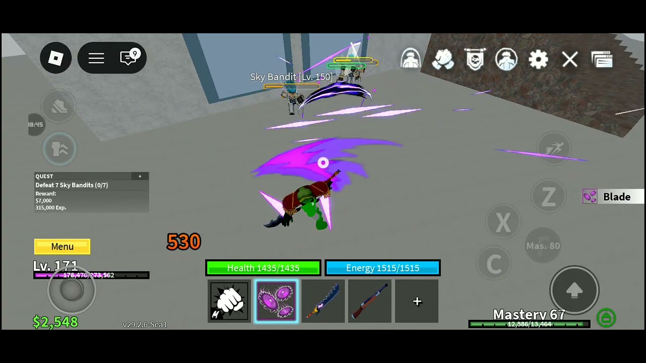 Blox fruit game play 