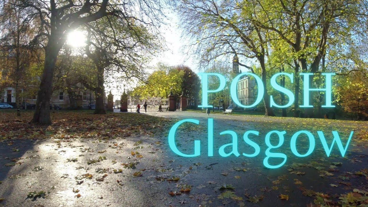 Glasgow, Scotland, West End- the posh side
