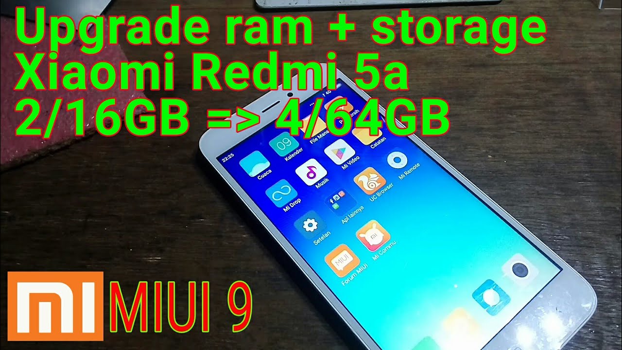 ganti emmc Upgrade ram storage Redmi 5a atasi memori penuh