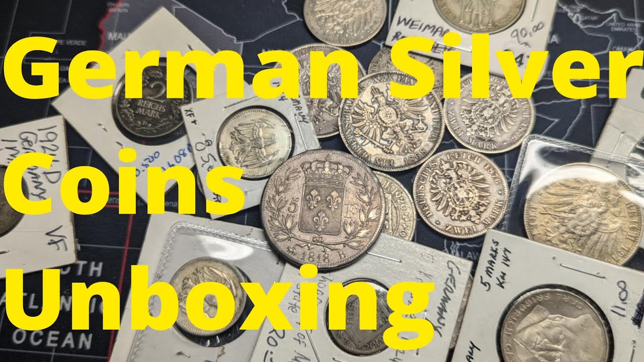 German silver coins unboxing 