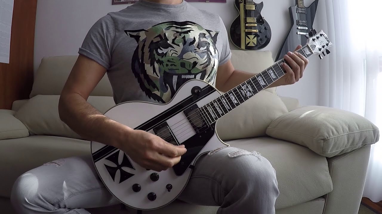 For Whom the Bell Tolls - MetallicA rhythm guitar cover (How to play James Hetfield part)