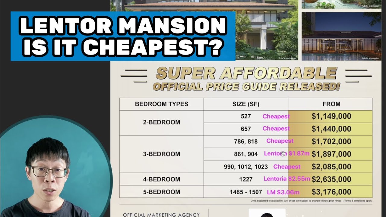 Is Lentor Mansion the cheapest? Price comparison for Lentor region and a floorplan review