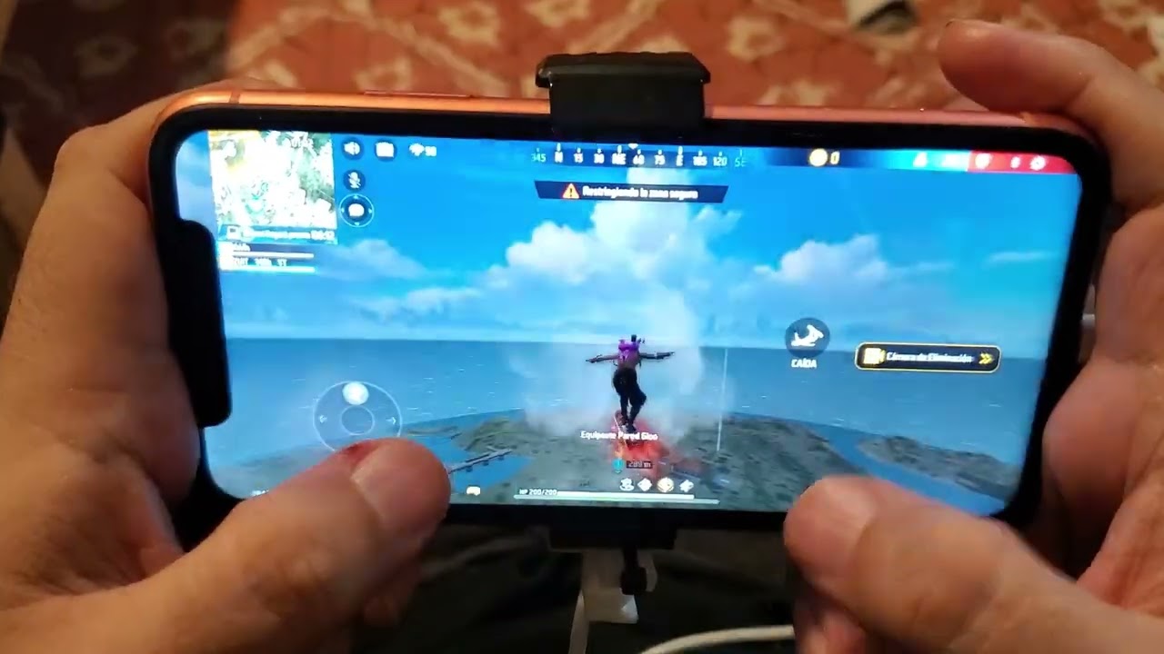iPhone XR FreeFire handcam Gráficos Ultra 60fps Sombras Activadas Prueba de rendimiento