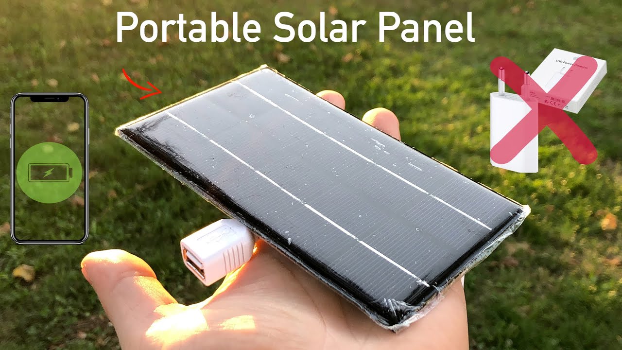Portable USB Solar Panel - How to charge your iPhone for FREE!
