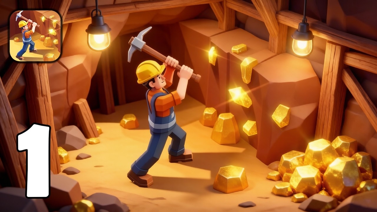 Miner GO! - Dig Deep & Collect Treasures - Part 1 - Gameplay Walkthrough (iOS, Android)