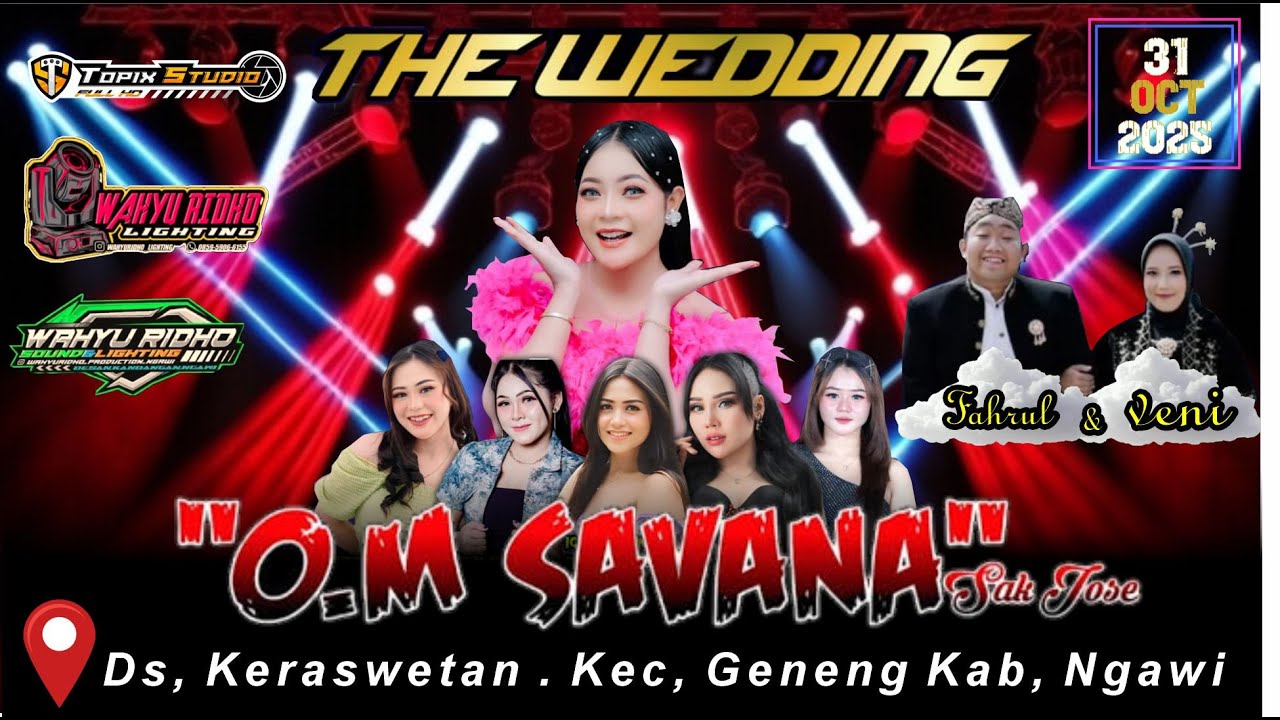 LIVE MALAM KIRIM DOA PERNIKAHAN FAHRUL & VENI | OM SAVANA | WAHYURIDHO AUDIO | KERASWETAN NGAWI