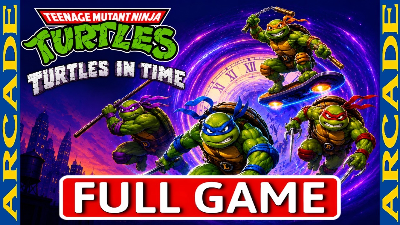 Teenage Mutant Ninja Turtles Turtles in Time - FULL GAME Walkthrough Longplay