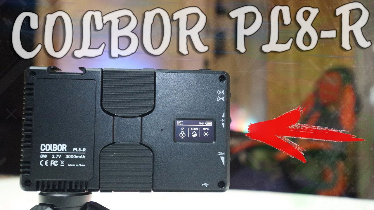 COLBOR PL8-R Обзор компактного накамерно света с RGB и управлением через телефон