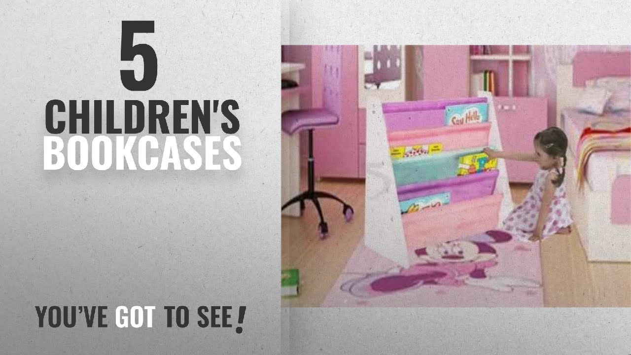 Top 10 Children'S Bookcases [2018]: Kids Childrens Bookcase Rack Children Colourful Sling Storage