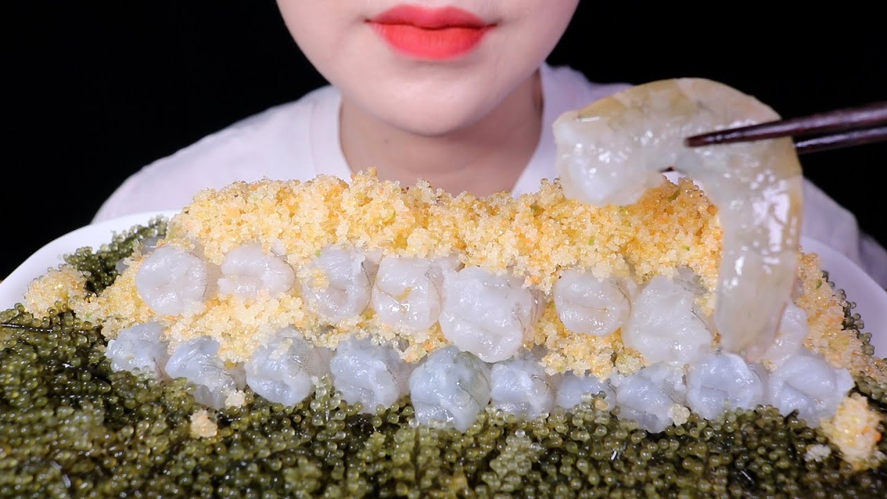 생새우회 + 날치알 + 바다포도 먹방 MUKBANG