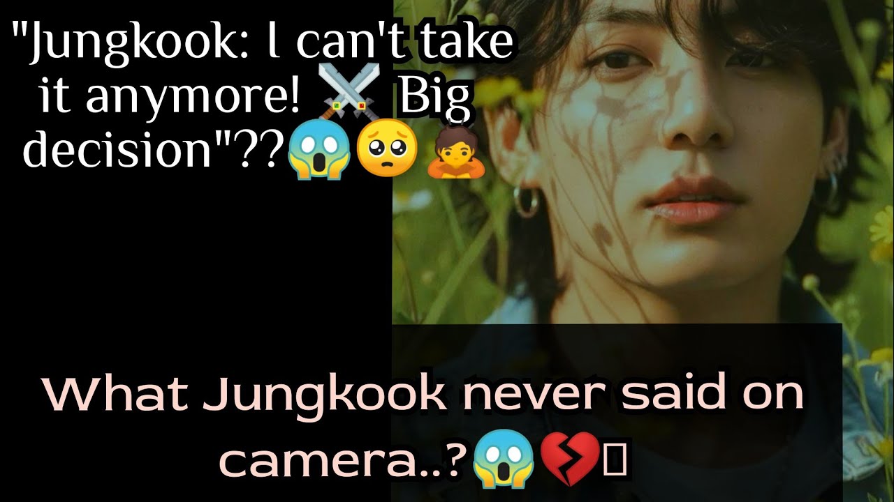 What SECRET did JUNGKOOK keep hidden from cameras?|🧐😢 Jungkook sad| jungkook news today| BTS tarot 🙇