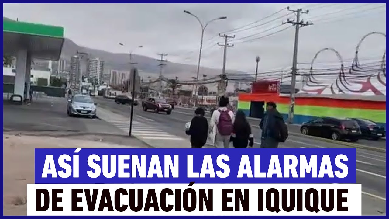 Así suenan las alarmas de evacuación en Iquique
