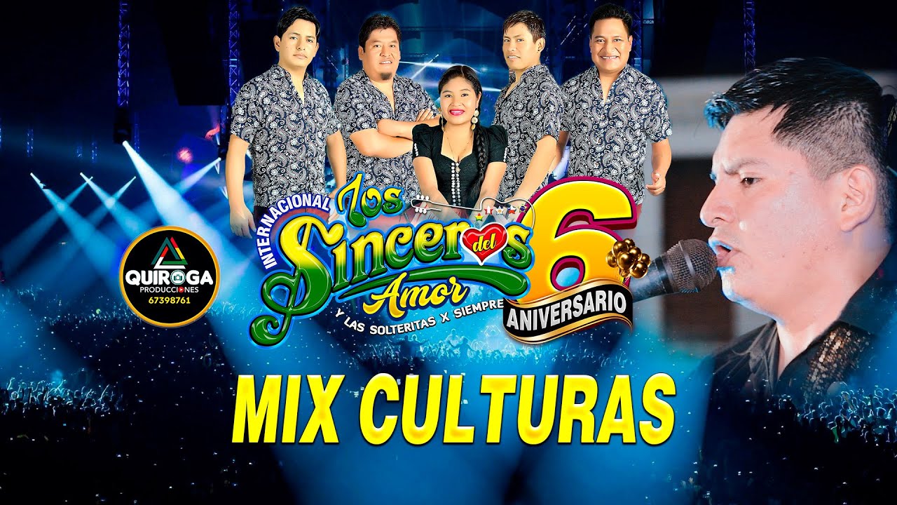 LOS SINCEROS DEL AMOR y las Solteritas por Siempre EN VIVO  MIX CULTURAS PARTE 1
