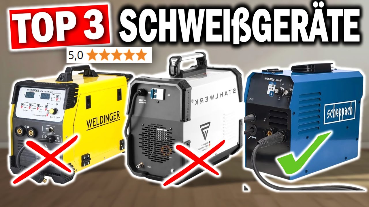 Top 3 SCHWEI&szlig;GER&Auml;TE 2026 🔥 | Die besten MIG/MAG Schwei&szlig;ger&auml;te im Vergleich
