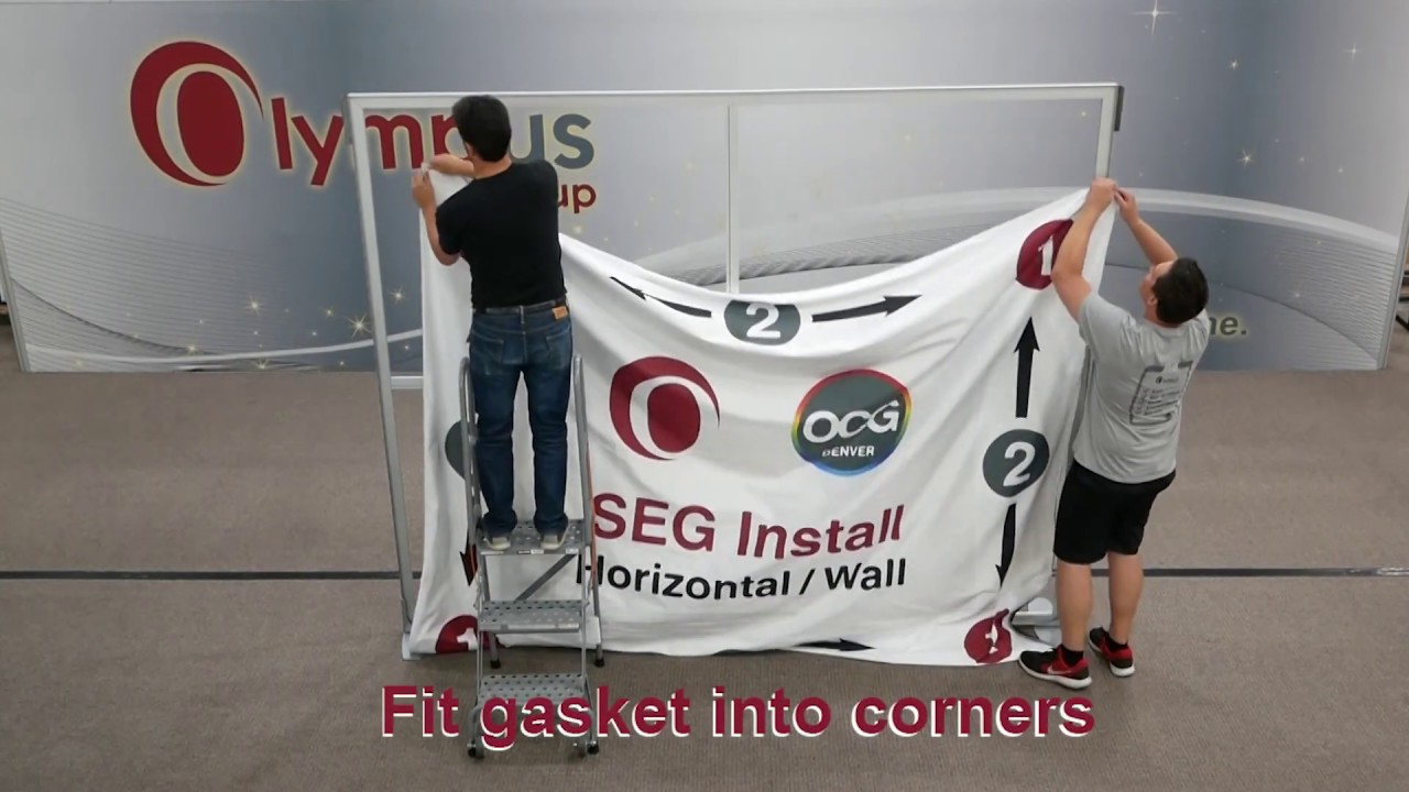 SEG Fabric Installation: Horizontal Wall Frame