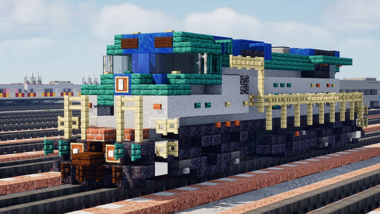 Minecraft Amtrak Dash 8-32BWH Train Tutorial