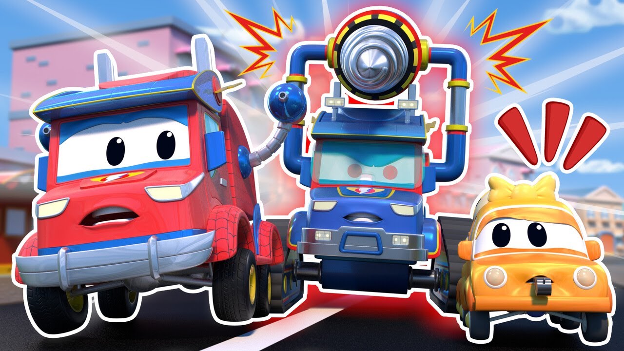 Rapido SUPER CAMION encuentra a los bebés antes de Taladro Malvado | Super Heroe al Rescate