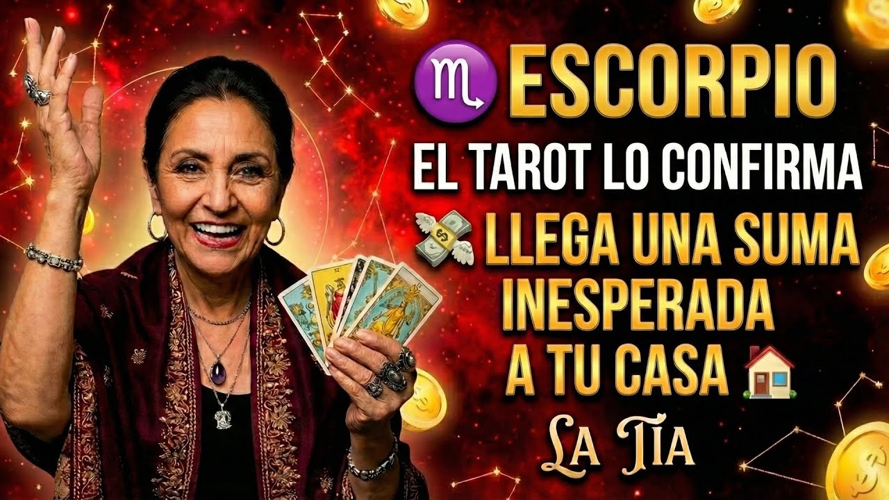 ♏ ESCORPIO 🔮 EL TAROT LO CONFIRMA 💸 LLEGA UNA SUMA INESPERADA A TU CASA 🏠