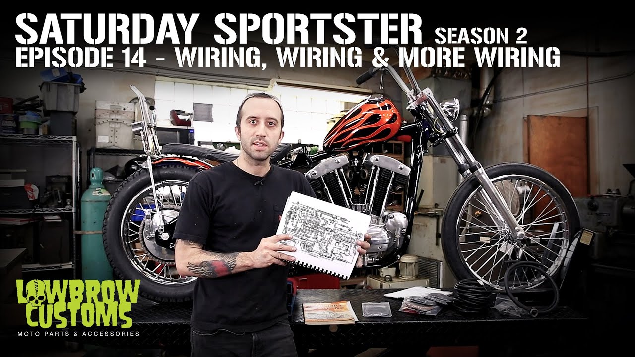 Saturday Sportster - Season 2 - Episode 14 Wiring Wiring and More Wiring -  How To Wire Up A Chopper