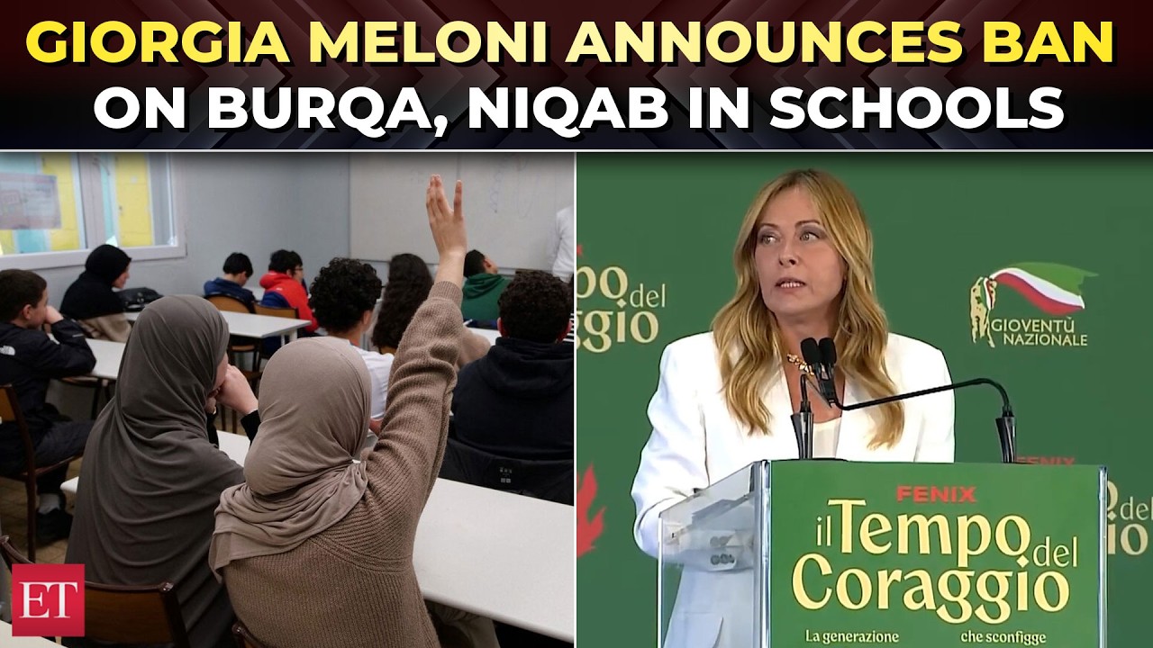 'No burqa': Giorgia Meloni announces niqab ban, foreign student cap in Italian Schools