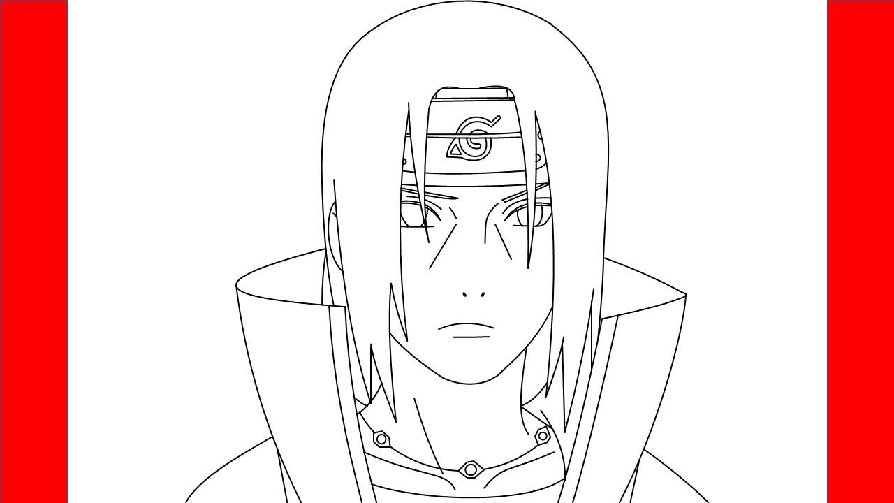 How To Draw Itachi Uchiha From Naruto - Step By Step Drawing