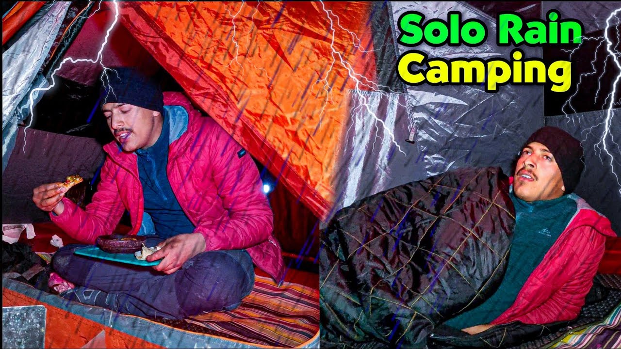 Solo Rain Camping In Mountain Of Uttarakhand | Rain Camping India | Unknown Dreamer