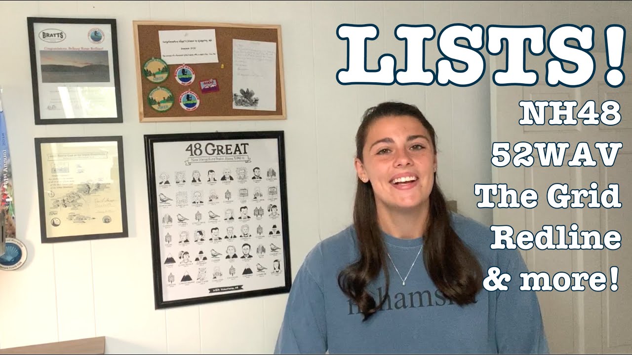 15 New Hampshire Hiking Lists! | 4,000 Footers, Redlining, and more!