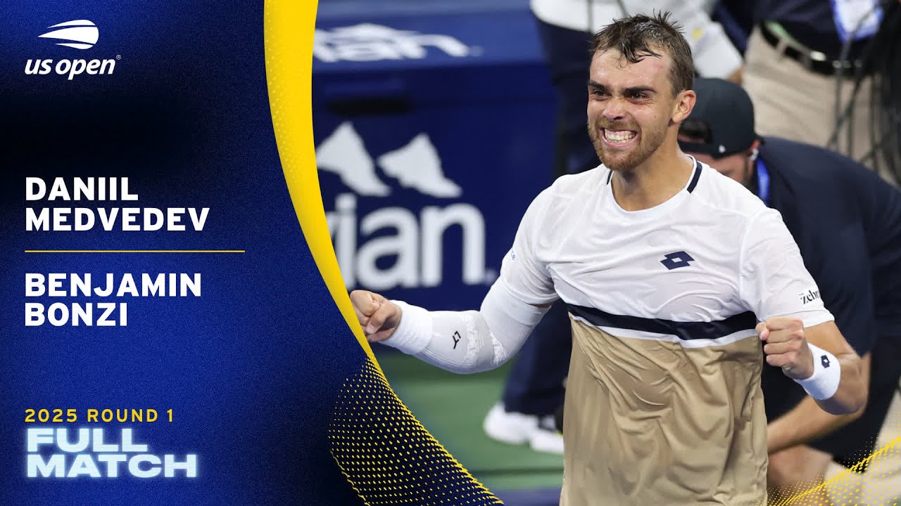 Daniil Medvedev vs. Benjamin Bonzi Full Match | 2025 US Open Round 1