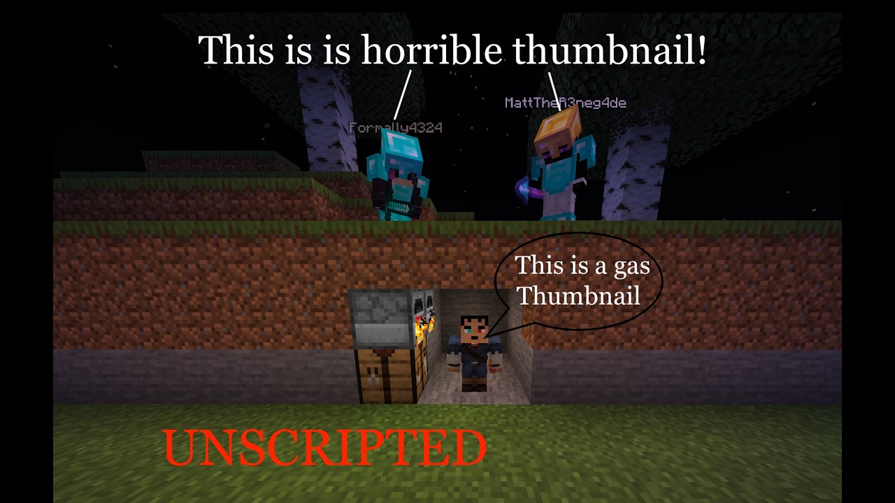 Minecraft Speedrunner VS 2 Hunters