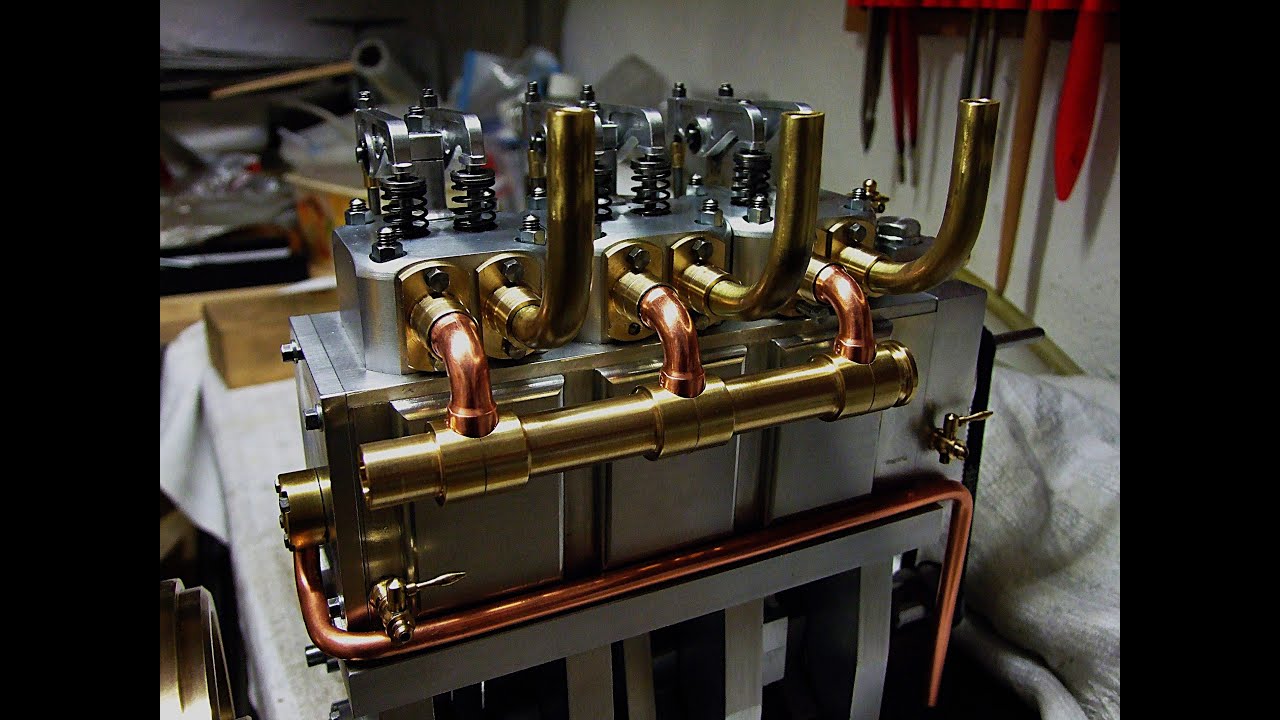 Der 3 Zyl. Modell - Motor mit völlig hartem Sound - ein Eigenbau im Test.