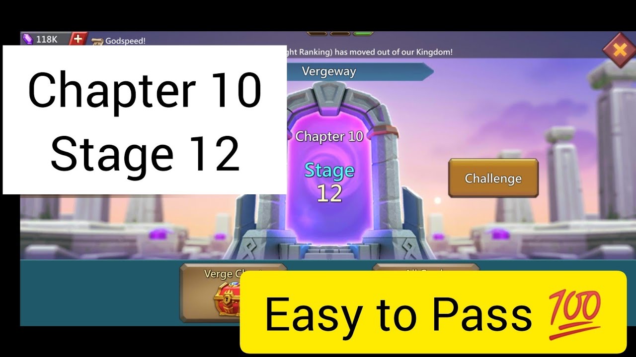 Vergeway Chapter 10 Stage 12 | Lords Mobile