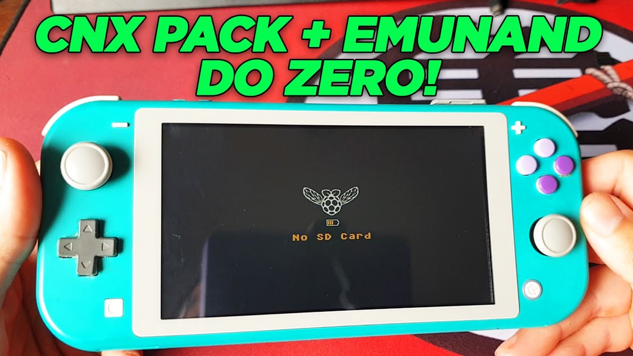 Instala&ccedil;&atilde;o Pacote CNX Do Zero + Cria&ccedil;&atilde;o Emunand Nintendo Switch Desbloqueado - Problema No SD Card