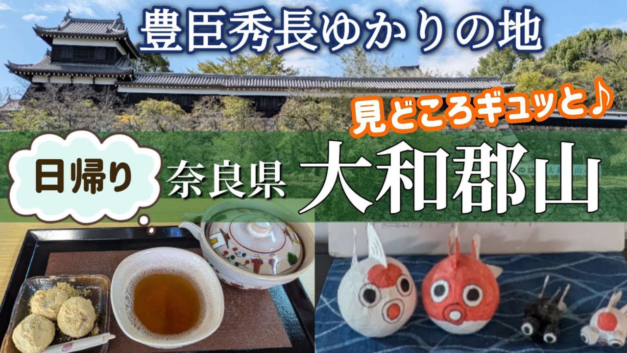 【奈良】豊臣秀長ゆかりの地､大和郡山を観光/豊臣兄弟【大人女子ひとり旅🎒】#大和郡山城　