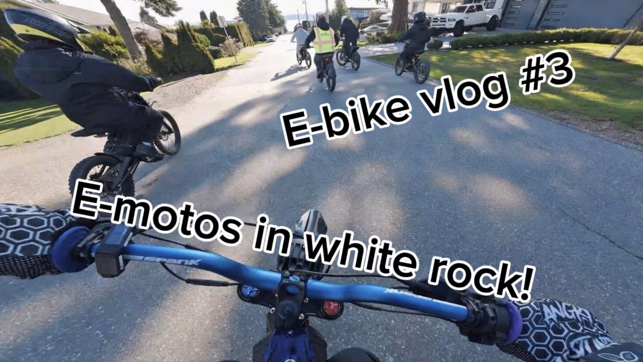 Riding E-motos in white rock!! E-bike Vlog 3