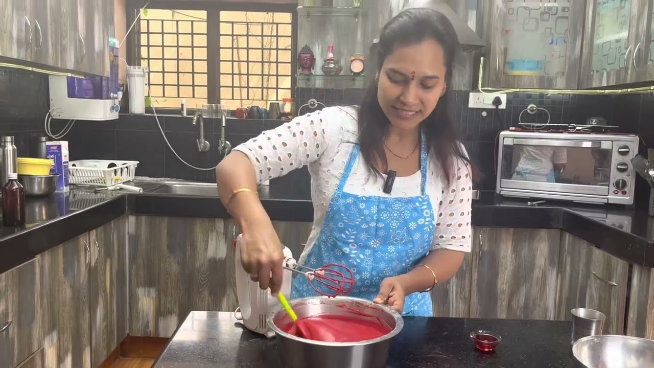 Red velvet cup cakes |Cherry #birthdayspecial |@swapnavaitla