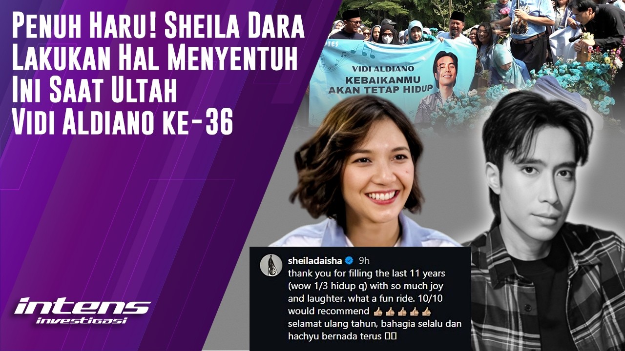 Sheila Dara Lakukan  Ini Saat Ultah Vidi Aldiano ke 36 | Intens Investigasi | Eps 6506