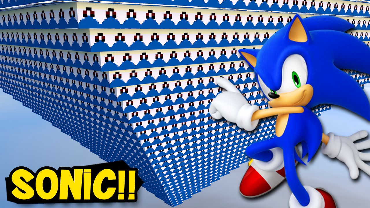 Minecraft: PIRÂMIDE INVERTIDA! LUCKY BLOCK DO SONIC!! (c/ Rezende, Luiz e Pig)