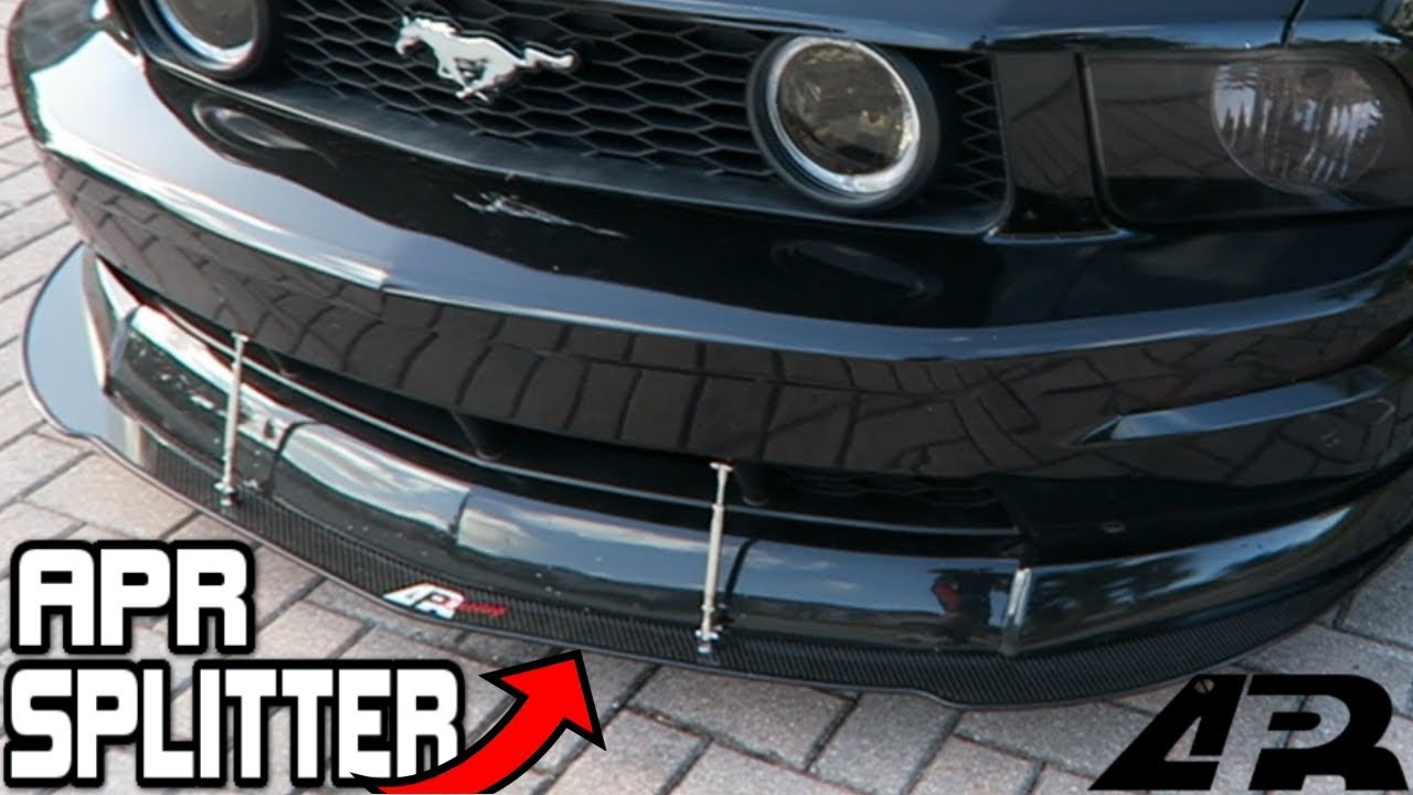 Установка переднего ветрораспределителя APR! Стоит ли оно того? (Разветвитель GT Mustang 05-09)