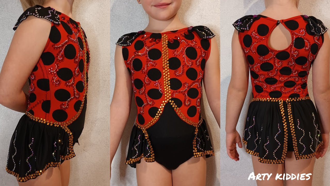 Ladybug leotard for rhythmic gymnastics competition, @arty kiddies