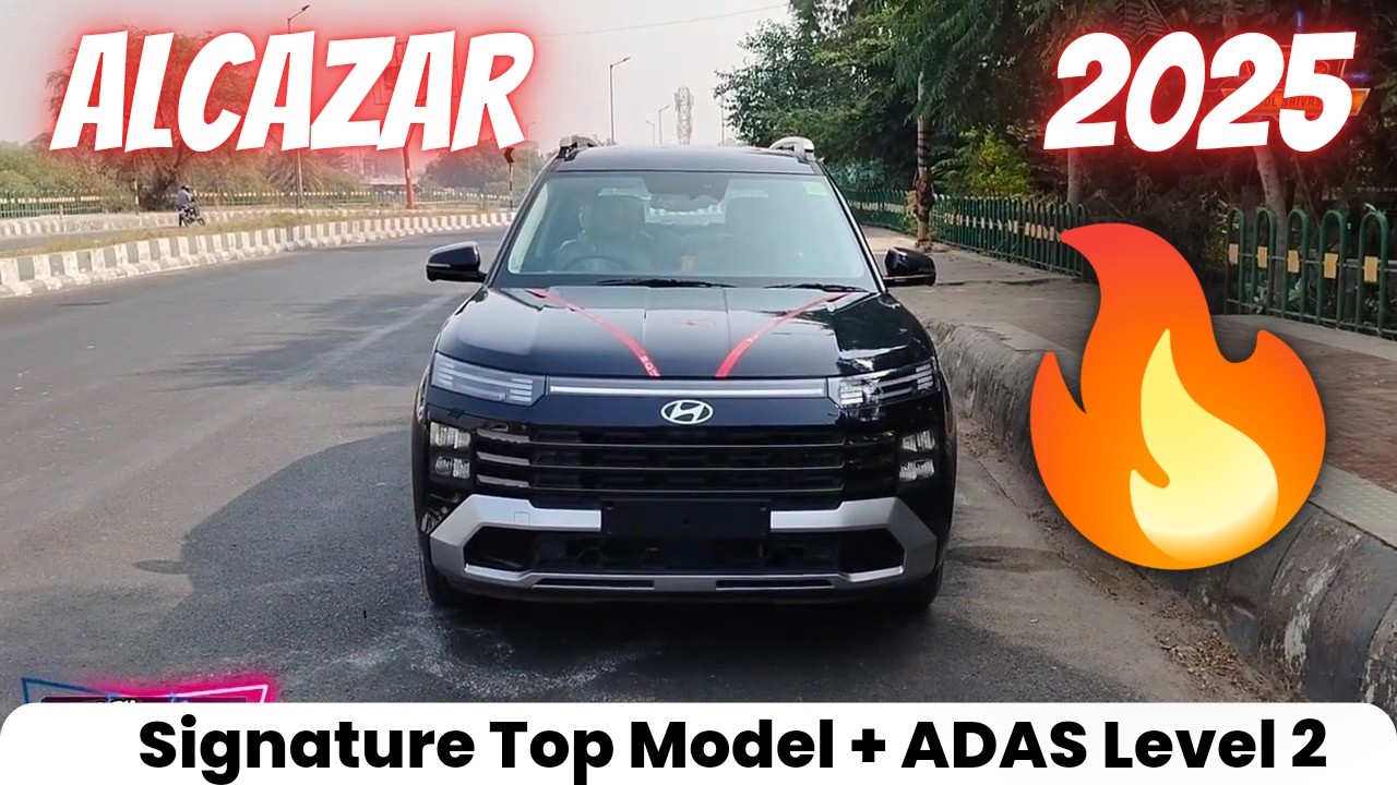 Hyundai Alcazar Signature Matte Top Model | New Hyundai Alcazar Facelift 2025
